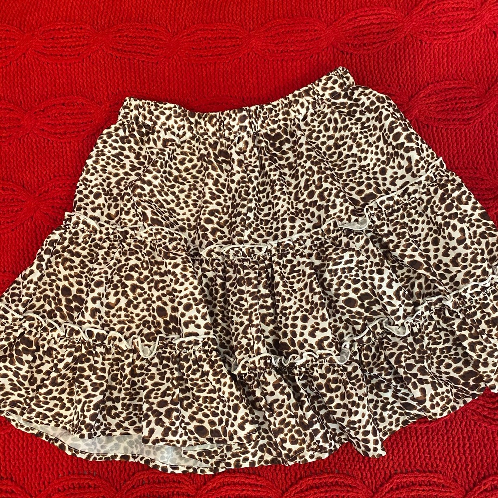 Cheetah print skirt